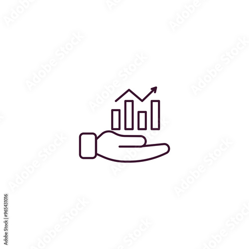 economy  outline icon. Linear vector from cryptocurrency concept. Thin line economy  icon isolated on white background