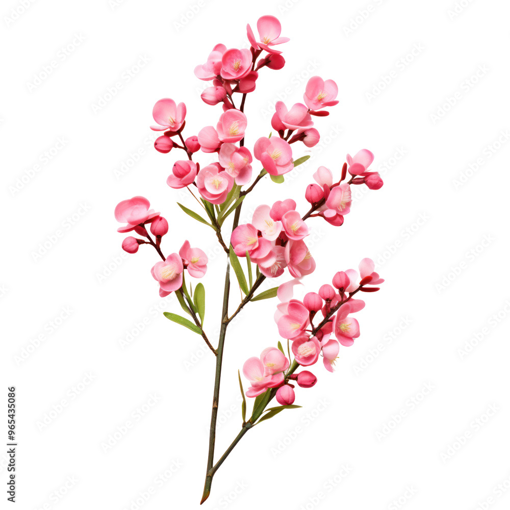 heavy pink wax flower twigs stem isolated transparent background heavy pink wax flower twigs stem isolated transparent background