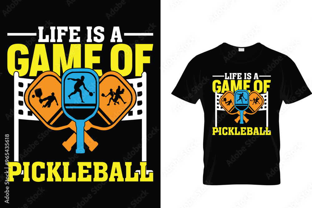 Life is a game of pickleball - Pickleball T-shirt Life is a game of pickleball - Pickleball T-shirt
