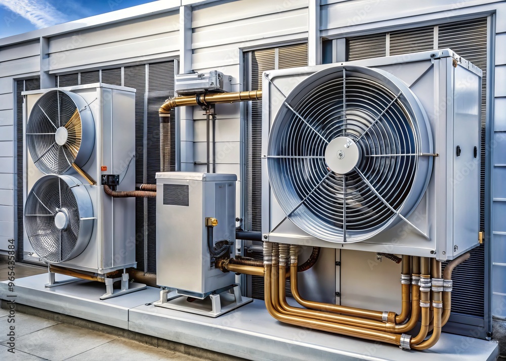 "Air conditioning unit section: explore the inner workings, coils, fans ...