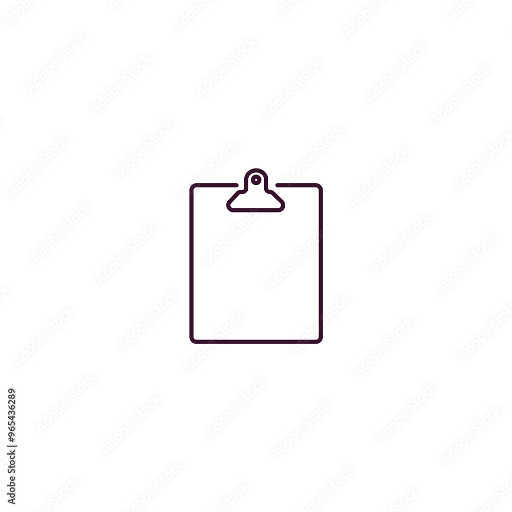 clipboard outline icon. Linear vector from delivery concept. Thin line clipboard icon isolated on white background clipboard outline icon. Linear vector from delivery concept. Thin line clipboard icon isolated on white background