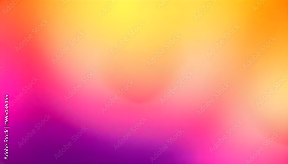 Obraz premium Gradient background that transitions from a bright yellow to a deep magenta. The colors blend smoothly, vibrant and energetic atmosphere