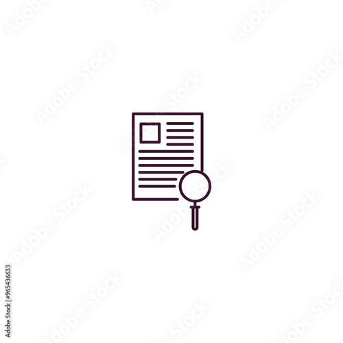 waybill outline icon. Linear vector from delivery concept. Thin line waybill icon isolated on white background