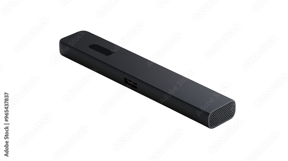 Black USB Microphone on Pixelated Background Black USB Microphone on Pixelated Background