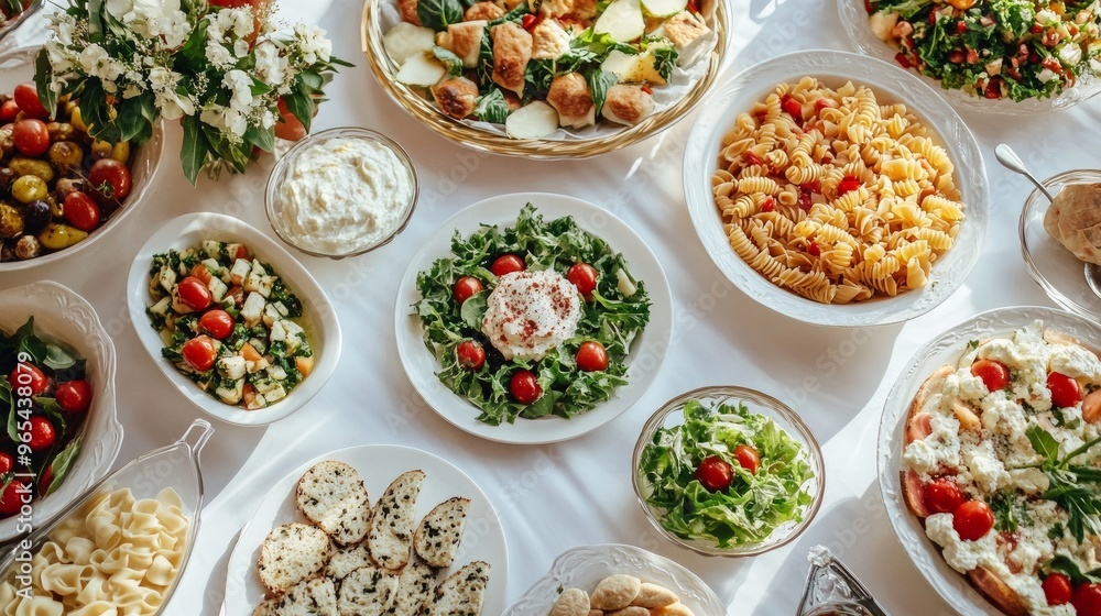 Dinner of pasta with friends at home or in a restaurant. Dinner of pasta with friends at home or in a restaurant.