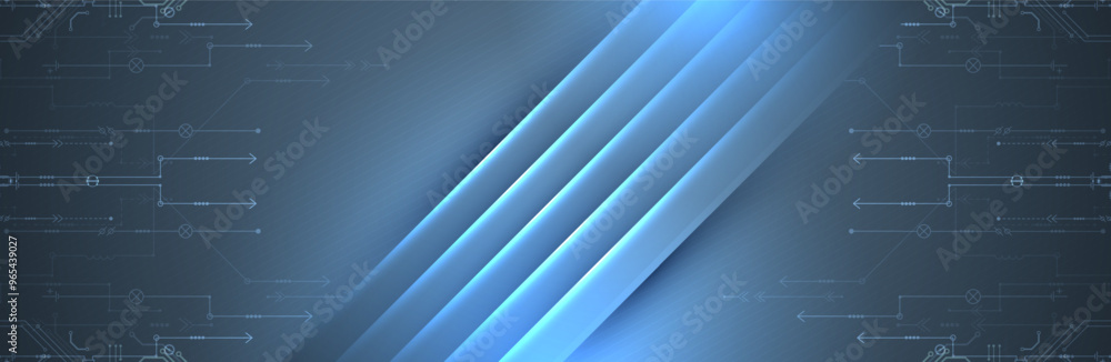 Obraz premium Abstract technology concept. Computer code background. Hand drawn vector illustration.