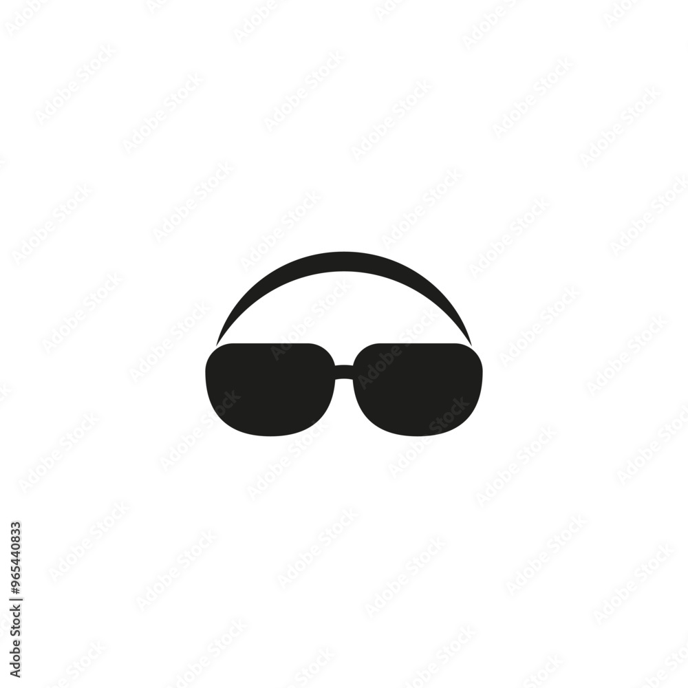 Logo of a head with glasses. A man with round glasses. Logo of a head with glasses. A man with round glasses.
