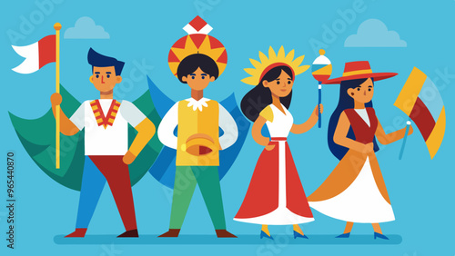 Hispanic Heritage Month Parade: Traditional Costumes, Flags, and Festive Celebrations
