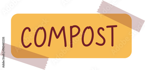 Compost Illustration. Food waste for composting.