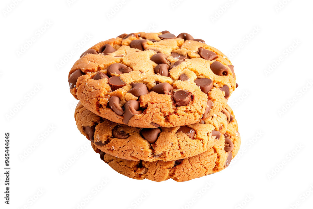 Florentine chocolate chip cookies isolated on white transparent background. Florentine chocolate chip cookies isolated on white transparent background.