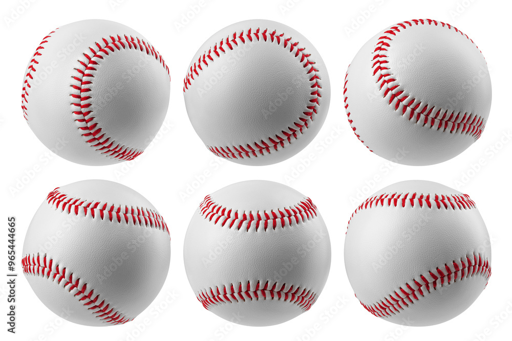 Baseball ball isolated on white background, full depth of field Baseball ball isolated on white background, full depth of field