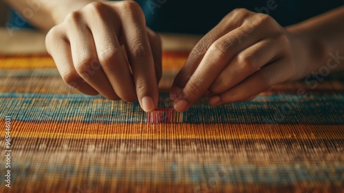 Intricate Thai Silk Weaving