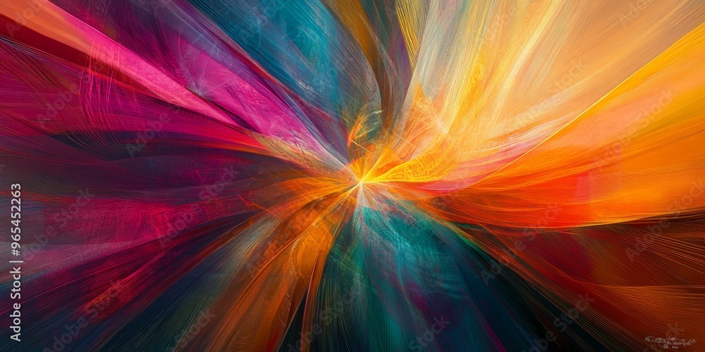 Abstract art with vibrant colors and lines. Abstract art with vibrant colors and lines.