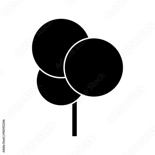 Tree icon vector. Plant illustration sign. Garden symbol or logo.