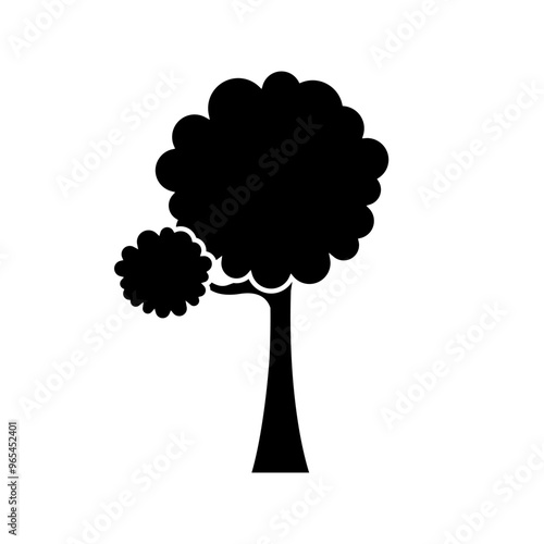 Tree icon vector. Plant illustration sign. Garden symbol or logo.