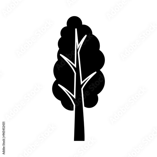 Tree icon vector. Plant illustration sign. Garden symbol or logo.