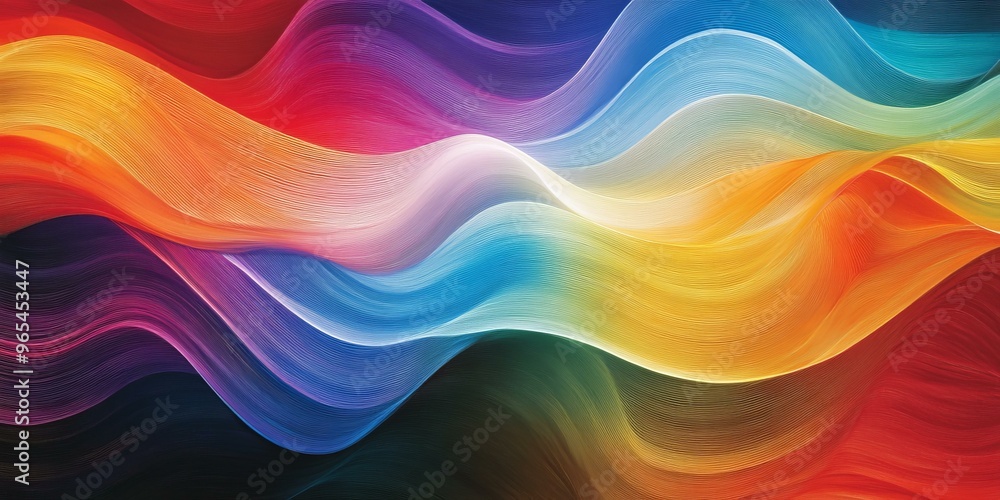 Colorful, flowing, wavy abstract art. Colorful, flowing, wavy abstract art.