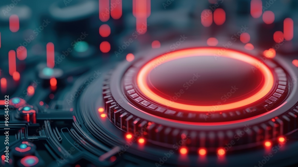 Futuristic Energy Market: Holographic Oil Price Fluctuations in Dark Tech Interface - with Neon Glow and Copy Space, Futuristic Energy Market: Holographic Oil Price Fluctuations in Dark Tech Interface - with Neon Glow and Copy Space,