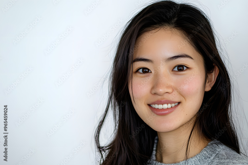 Portrait of young asian woman isolated on white background
Portrait of young asian woman isolated on white background