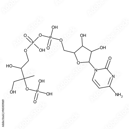 [[5-(4-amino-2-keto-pyrimidin-1-yl)-3,4-dihydroxy-tetrahydrofuran-2-yl]methoxy-hydroxy-phosphoryl] (2,4-dihydroxy-3-methyl-3-phosphonooxy-butyl) hydrogen phosphate