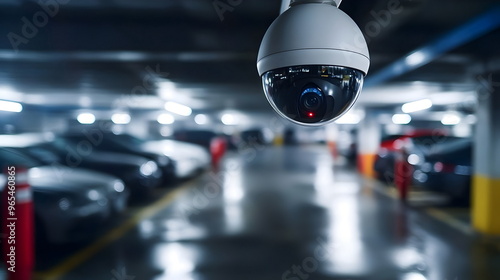 Wallpaper Mural Security Camera Surveillance Parking Garage Monitoring Vehicles Torontodigital.ca