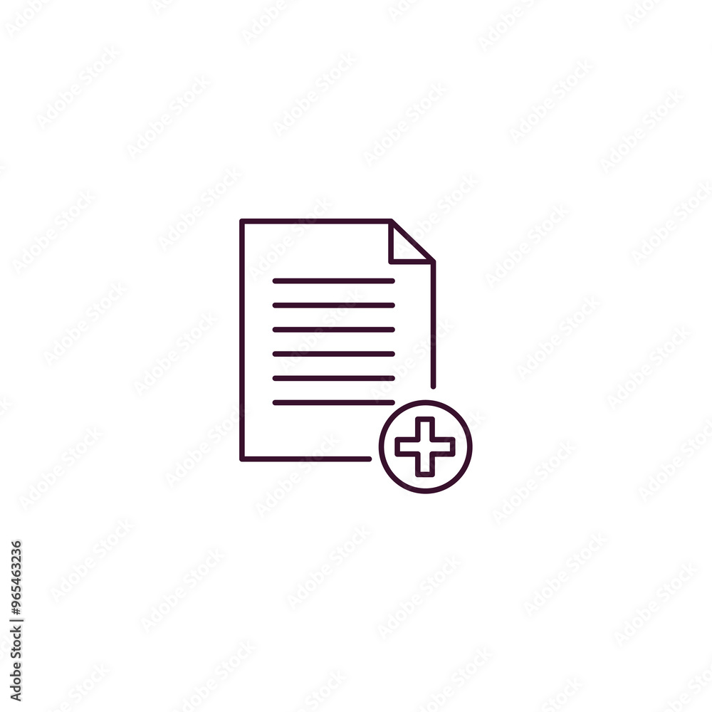 new document outline icon. Linear vector from education concept. Thin line new document icon isolated on white background new document outline icon. Linear vector from education concept. Thin line new document icon isolated on white background