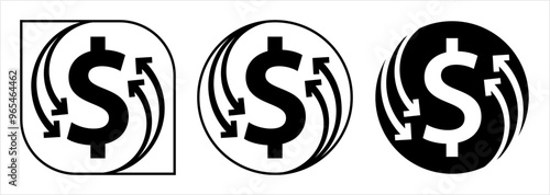 Money Back Dollar Icon M_2408003