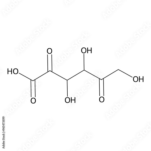 3,4,6-trihydroxy-2,5-diketo-hexanoic acid