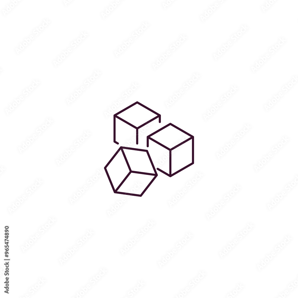 sugar outline icon. Linear vector from farming and gardening concept. Thin line sugar icon isolated on white background sugar outline icon. Linear vector from farming and gardening concept. Thin line sugar icon isolated on white background