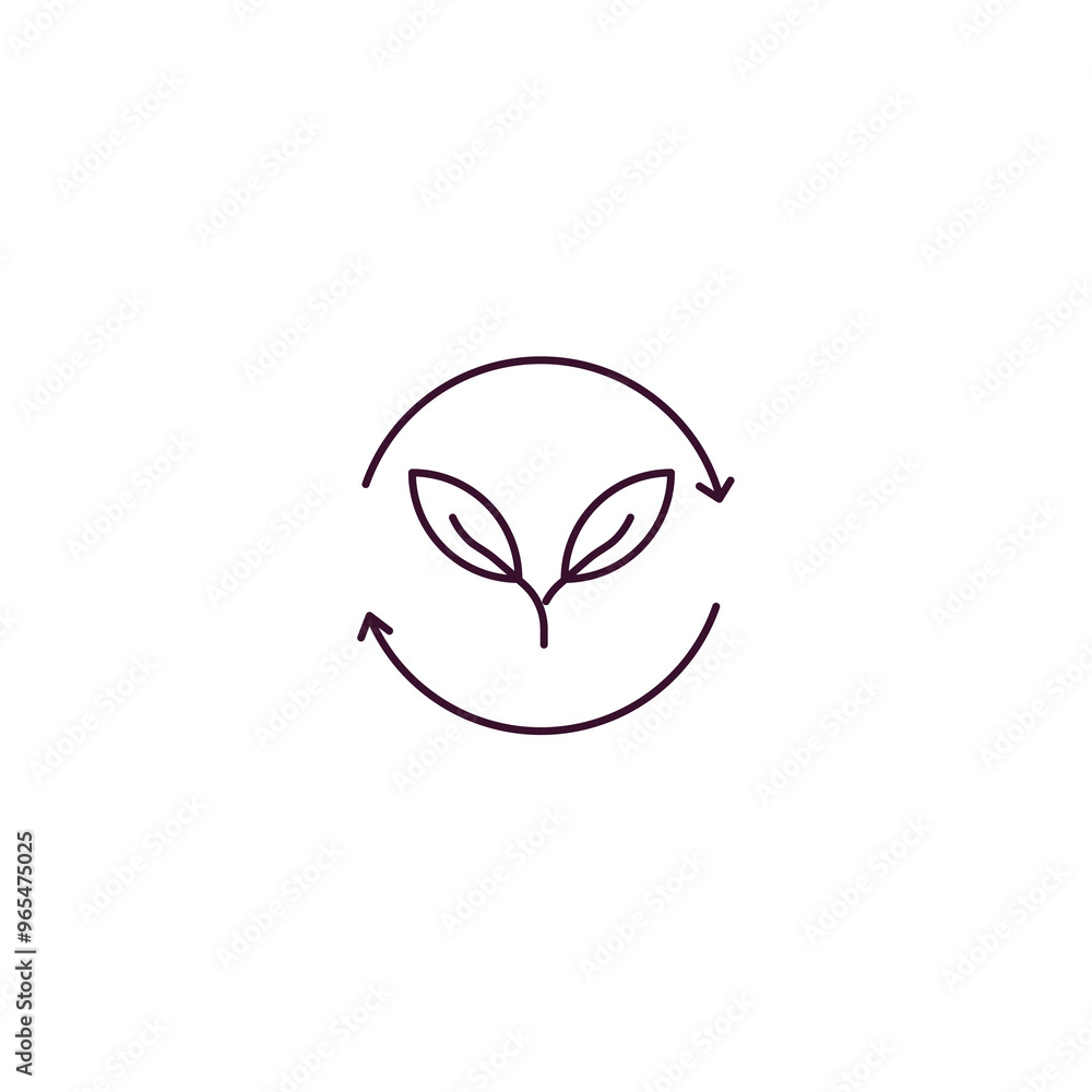 crop rotation outline icon. Linear vector from farming and gardening concept. Thin line crop rotation icon isolated on white background crop rotation outline icon. Linear vector from farming and gardening concept. Thin line crop rotation icon isolated on white background