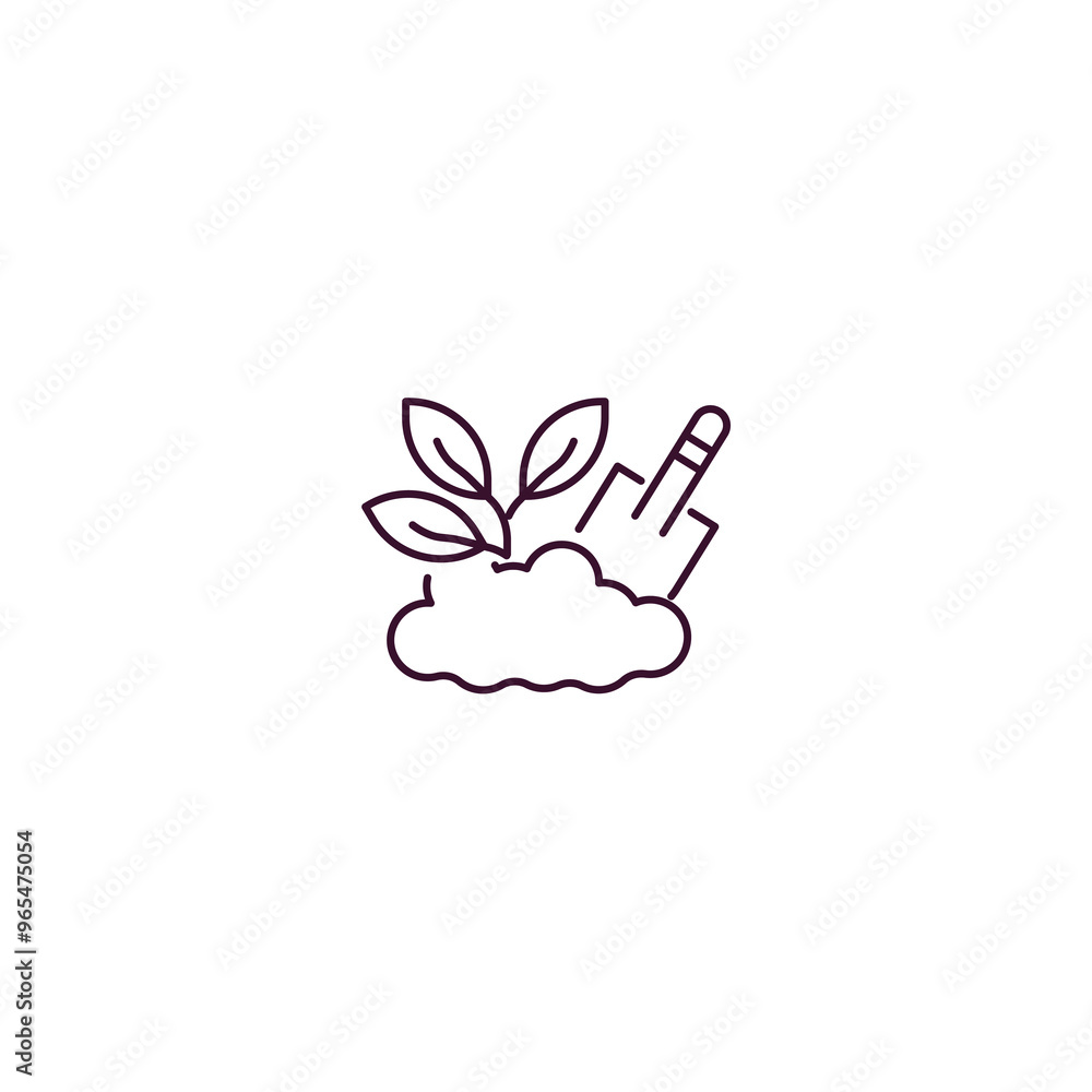 planting outline icon. Linear vector from farming and gardening concept. Thin line planting icon isolated on white background planting outline icon. Linear vector from farming and gardening concept. Thin line planting icon isolated on white background