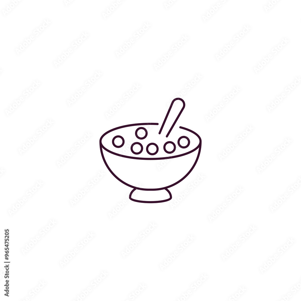 cereals outline icon. Linear vector from farming and gardening concept. Thin line cereals icon isolated on white background cereals outline icon. Linear vector from farming and gardening concept. Thin line cereals icon isolated on white background