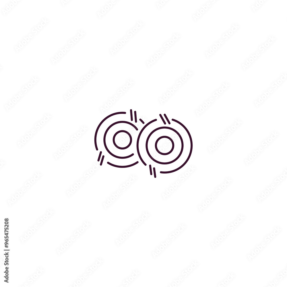 bale outline icon. Linear vector from farming and gardening concept. Thin line bale icon isolated on white background bale outline icon. Linear vector from farming and gardening concept. Thin line bale icon isolated on white background