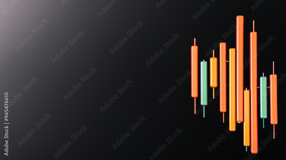 Fototapeta premium Futuristic Oil Price Tracking Holographic Graph Trading Platform Interface with Copy Space,