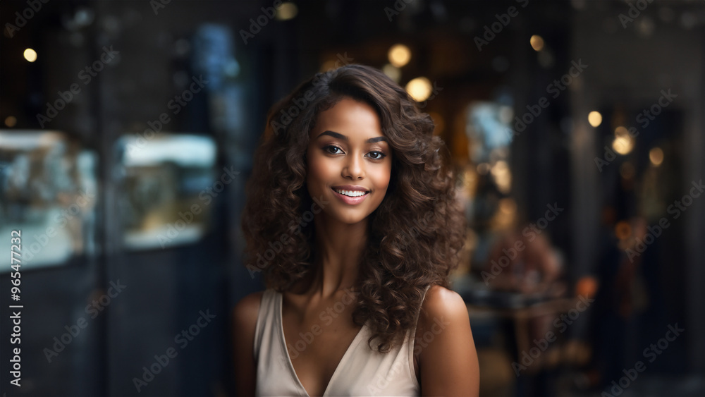 A beautiful brunette model with a healthy complexion and a warm smile is pictured against a clean studio background. Her professional appearance and natural beauty A beautiful brunette model with a healthy complexion and a warm smile is pictured against a clean studio background. Her professional appearance and natural beauty