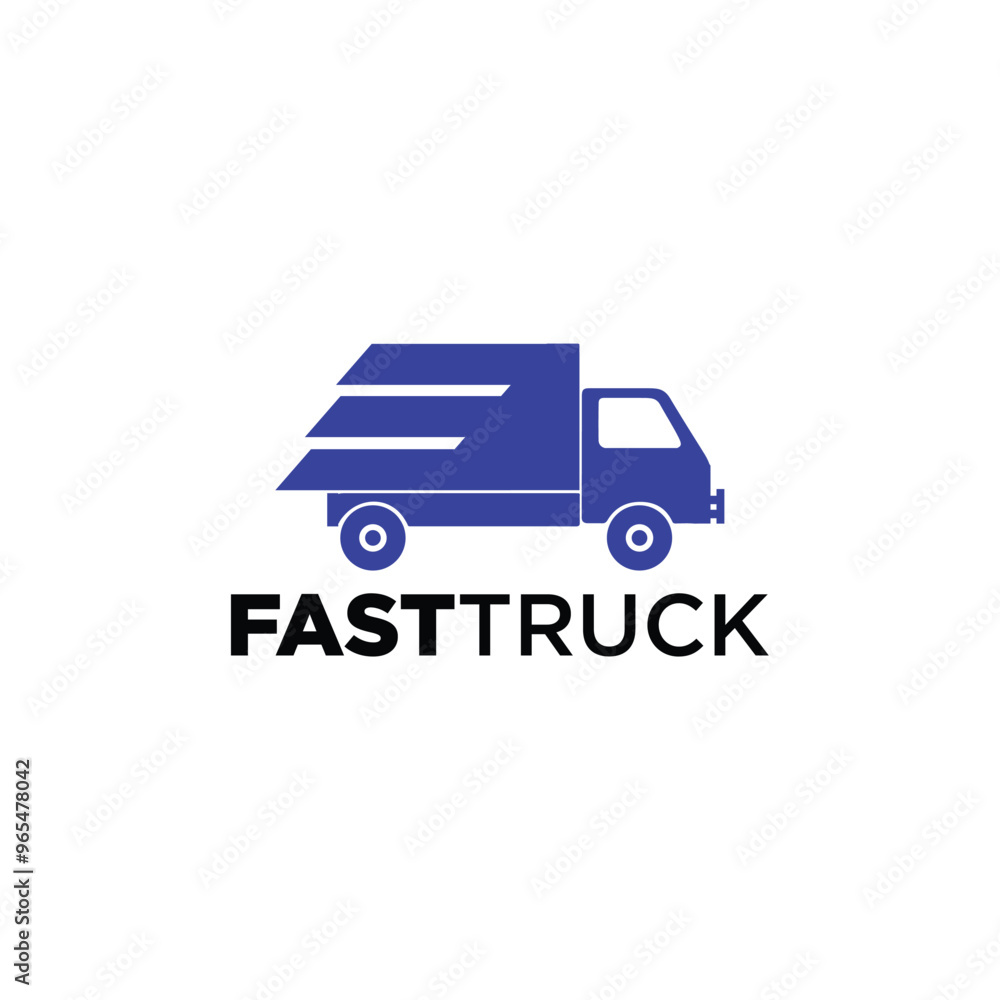 Fast Truck Logo Simple Modern Fast Truck Logo Simple Modern