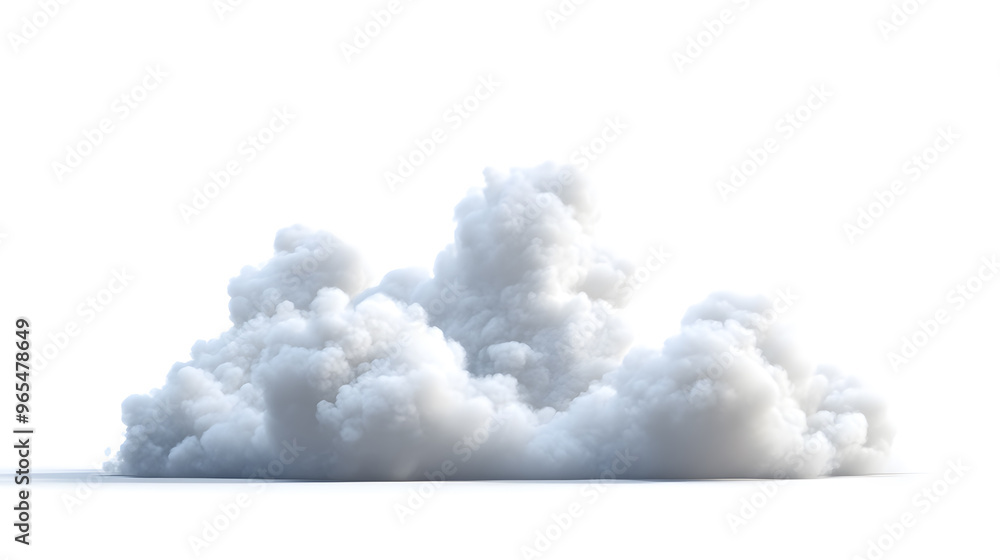Soft white clouds in the sky Isolated on white background Soft white clouds in the sky Isolated on white background