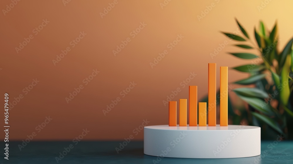 Futuristic Oil Price Visualization Holographic Graph Display with Copy Space, Selective Focus on Foreground - Futuristic Oil Price Visualization Holographic Graph Display with Copy Space, Selective Focus on Foreground -