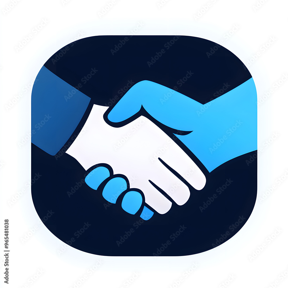 Handshake color line icon isolated on white background. Handshake symbol Handshake color line icon isolated on white background. Handshake symbol