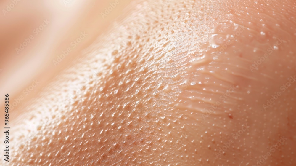 Fototapeta premium Clear, radiant abdominal skin with no blemishes