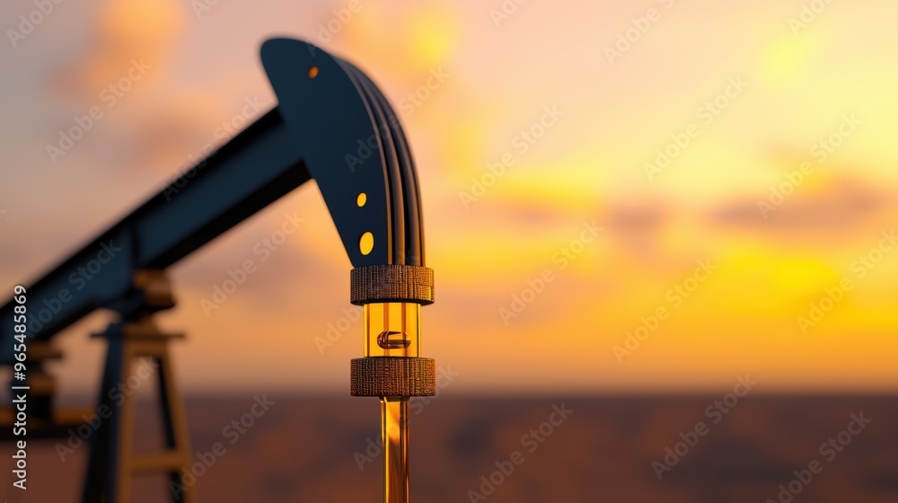 Futuristic Oil Production Market Trend Analysis with Copy Space, Selective Focus, and Detail Futuristic Oil Production Market Trend Analysis with Copy Space, Selective Focus, and Detail