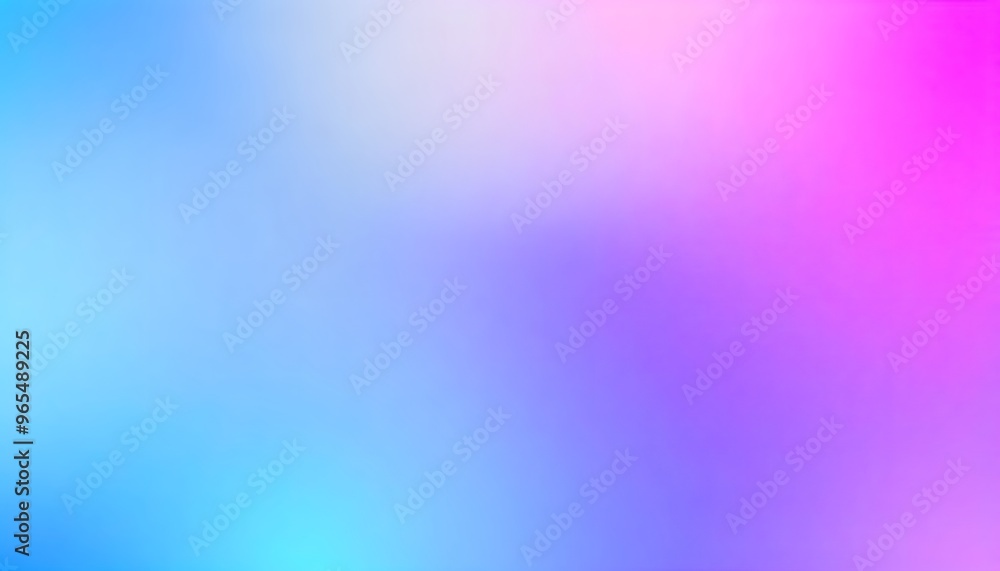 Fototapeta premium Vibrant gradient background with soft, blended colors transitioning from blue to pink. Flat soft fuzzy pink blue yellow background gradient background wallpaper 