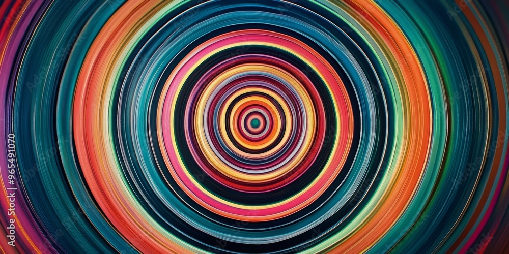 Colorful concentric circles, abstract pattern. Colorful concentric circles, abstract pattern.