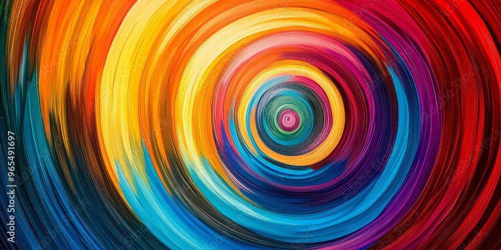 Abstract colorful concentric circles. Abstract colorful concentric circles.