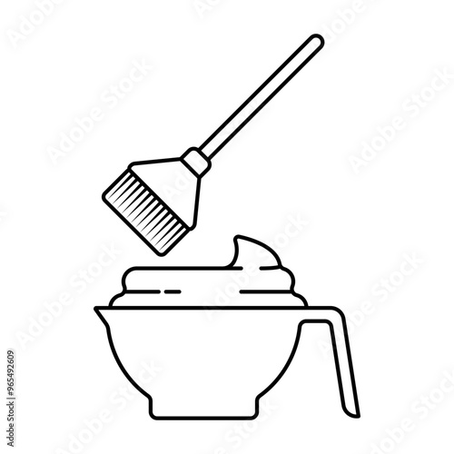 Scrub Cream Line Art Icon