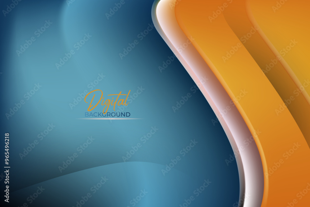 blue, orange gradient modern elegant banner digital and graphic template blue, orange gradient modern elegant banner digital and graphic template