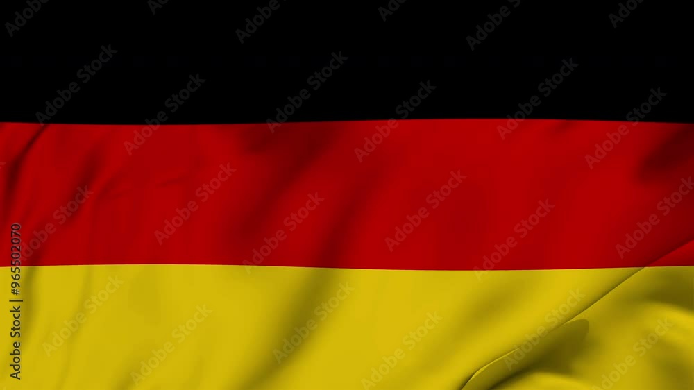 A beautiful view of the Germany flag video. 3d flag-waving video. Germany flag 4K resolution. A beautiful view of the Germany flag video. 3d flag-waving video. Germany flag 4K resolution.