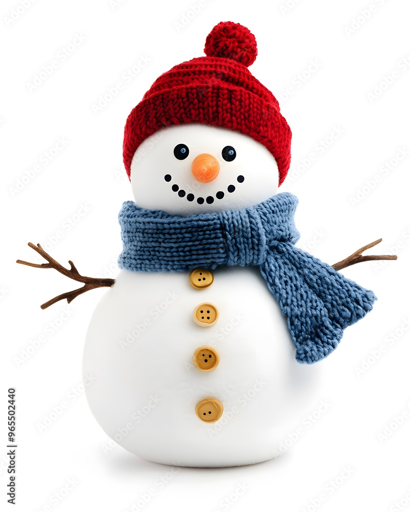 Cute Snowman isolated on white background Cute Snowman isolated on white background