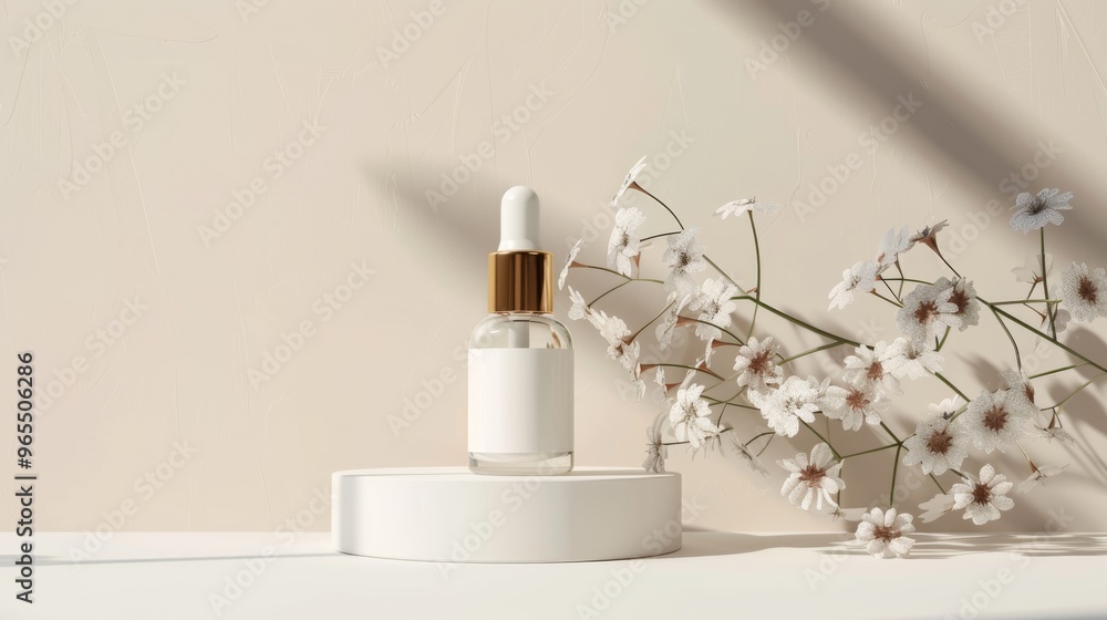 Chic skincare container and dropper bottle with elegant design Chic skincare container and dropper bottle with elegant design
