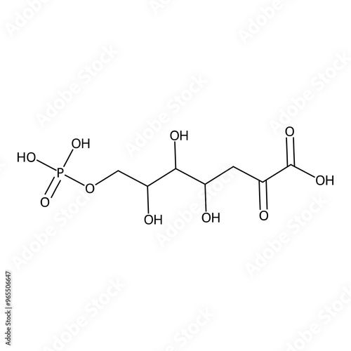 4,5,6-trihydroxy-2-keto-7-phosphonooxy-enanthic acid